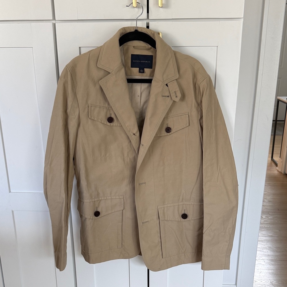 Banana Republic Men's Tan Military Field Jacket